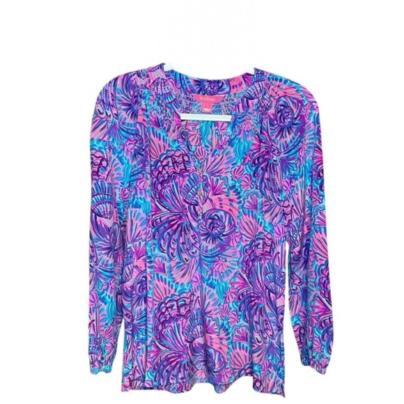Lilly Pulitzer Tops - Lilly Pulitzer Elsa Silk Top S